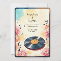 spielerische musikalische Hochzeit mit floralen Aq