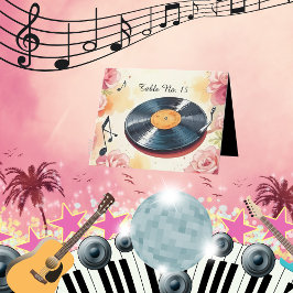 spielerische musikalische Tischnummer