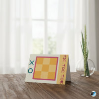 Spielerische Tic Tac Toe Card - Spaß für alle Alte