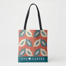 Spielerische und stilvolle Zwei-Lips Motive Tote B