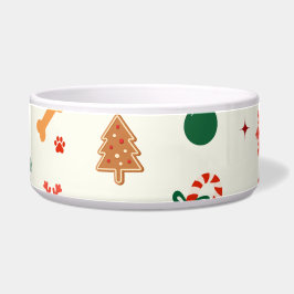 Spielerische Weihnachtskatzenschale - Feierliche K Napf