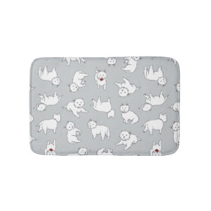 Spielerische Westies gleitsichere Bad-Matte Badematte