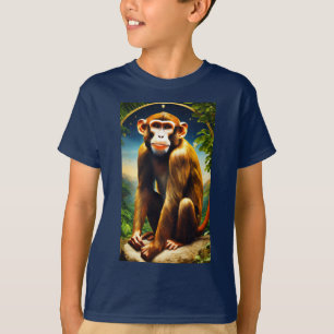 " Spielerischer Affe" Kinder entworfen T-Shirt