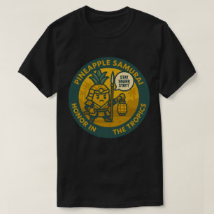 Spielerischer Ananas-Samurai-Kampfsport T-Shirt