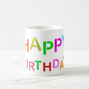 Spielerischer Geburtstagstext Kaffeetasse