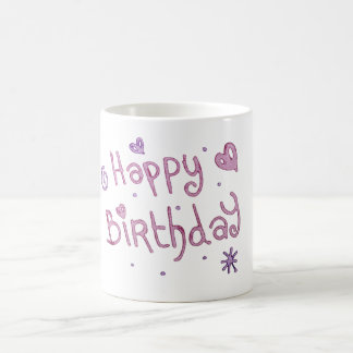 Spielerischer Geburtstagstext Kaffeetasse