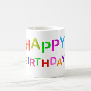 Spielerischer Geburtstagstext Kaffeetasse