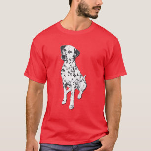 Spielerischer gefleckter Dalmatiner-Hund Grafik T-Shirt