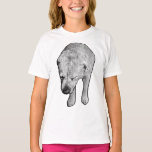 Spielerischer Labrador-Look mit Schneeketten T-Shirt