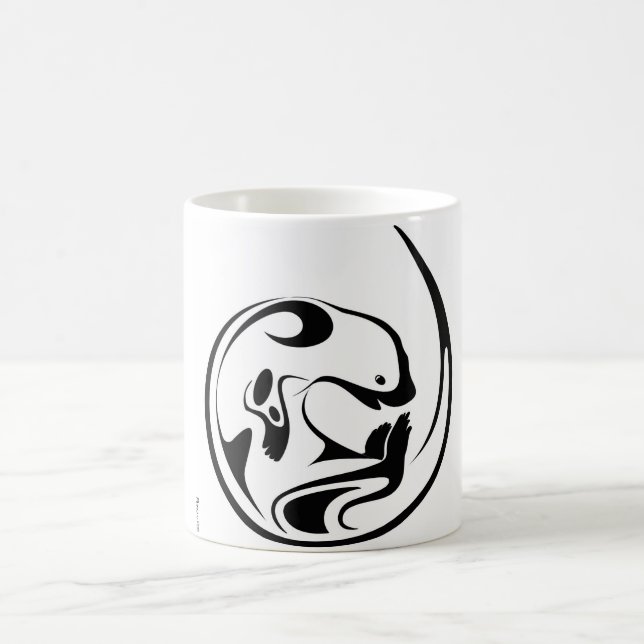 Spielerischer Otter Kaffeetasse (Mittel)