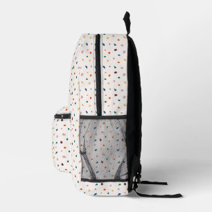 Spielerischer Retro Terrazzo Pattern Backpack Bedruckter Rucksack