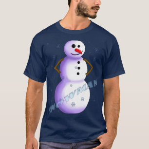 spielerischer Schneemann-T - Shirt