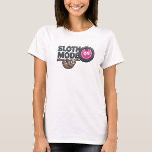 Spielerischer Silber-Faulheitsmodus eingeschaltet T-Shirt