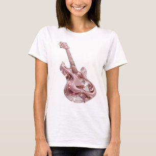Spielerischer silberner ABSTRACT ART Mode Druck T-Shirt