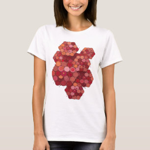 Spielerischer Silberner ABSTRACT ART Mode Druck v3 T-Shirt