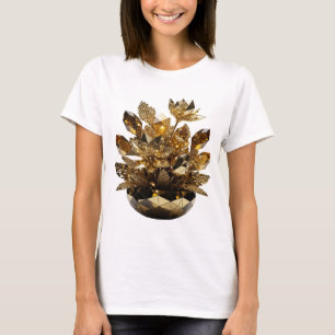 Spielerischer Silberner ABSTRACT ART Mode Druck v4 T-Shirt
