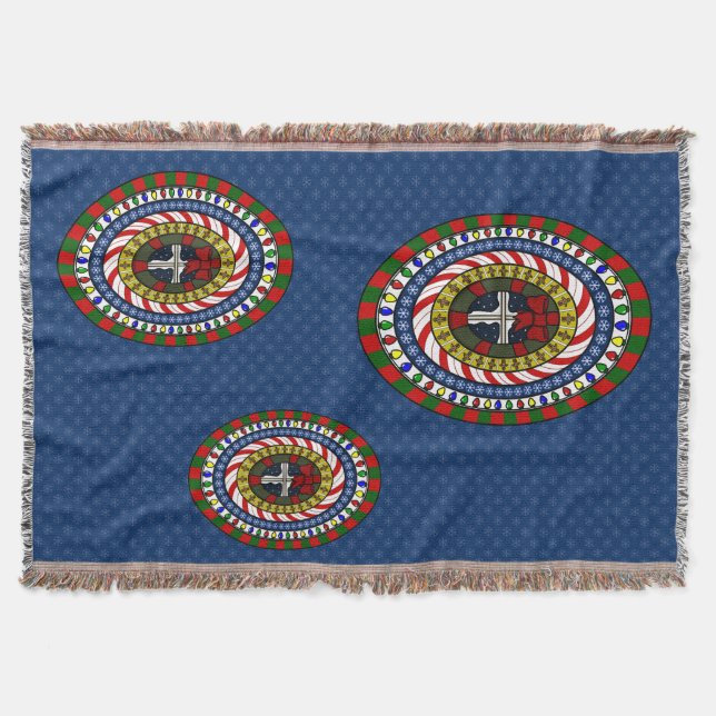 Spielerischer Weihnachtsbaum Decke (Vorderseite)