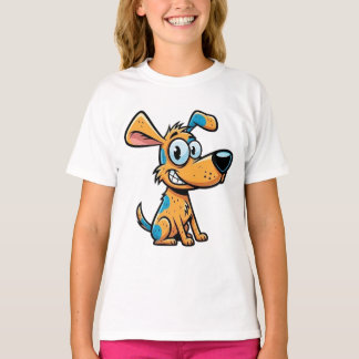Spielerischer Welpen-Kinderpullover mit Kapuze T-Shirt