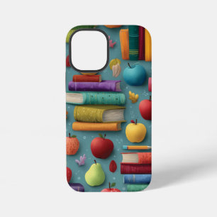 Spielerisches Design mit Büchern und Apple iPhone 12 Mini Hülle