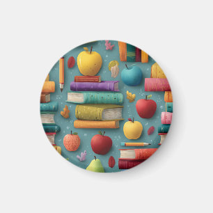 Spielerisches Design mit Büchern und Apple Magnet