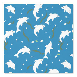 Spielerisches Dolphin-Muster: Ein glückliches Meer Tapete