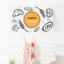 Spielerisches Doodle Brot Illustration Bäckerei