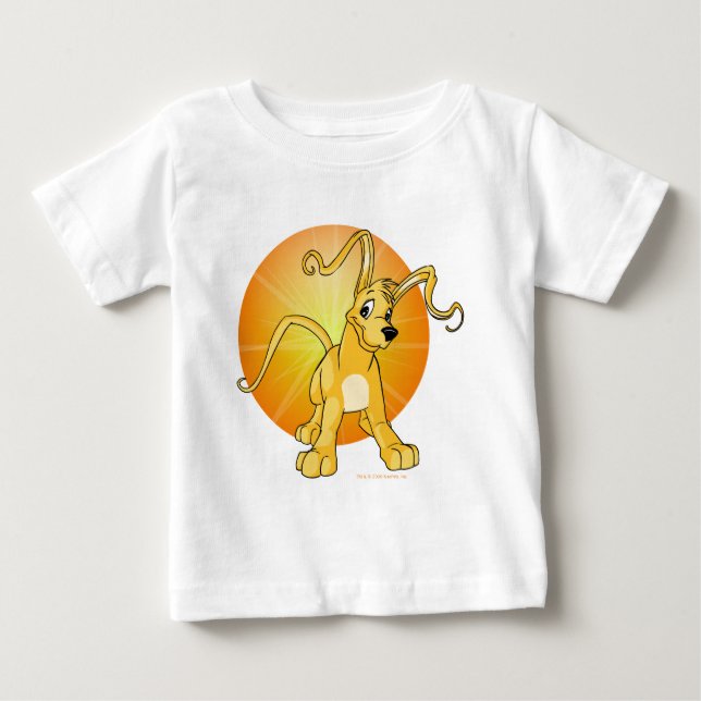 Spielerisches gelbes Gelert Baby T-shirt (Vorderseite)