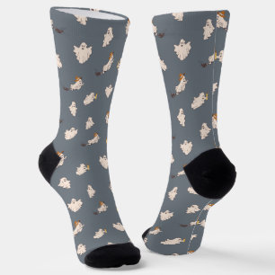 Spielerisches Ghosts Halloween-Muster Socken