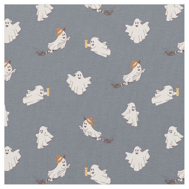 Spielerisches Ghosts Halloween-Muster Stoff (Nahaufnahme)