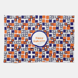 spielerisches Halloween-Muster Geschirrtuch