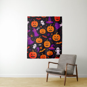 spielerisches Halloween Wandteppich