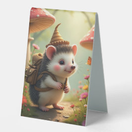 Spielerisches Igel-Abenteuer Tischaufsteller