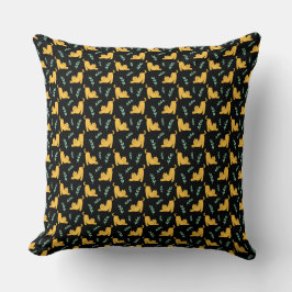 Spielerisches Katzenbild Kissen