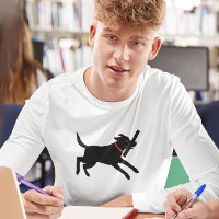 Spielerisches Labrador Retriever Dog Black Lab läu