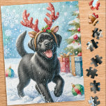 Spielerisches Labrador Retriever Puppy Doppy Weihn<br><div class="desc">Suchen Sie nach einer lustigen und interessanten Aktivität, die Sie mit Ihrer Familie in dieser Ferienzeit teilen können? Schauen Sie sich nur unsere Puzzle-Kollektion mit spielerischen Labrador Retrievers an! Als Hundeliebhaber werden Sie die Vielfalt unserer Designs verehren, darunter niedliche und kuschelige Welpen, liebenswerte Gelb-, Schokolade- und Schwarze-Labradore, und sogar Szenen...</div>