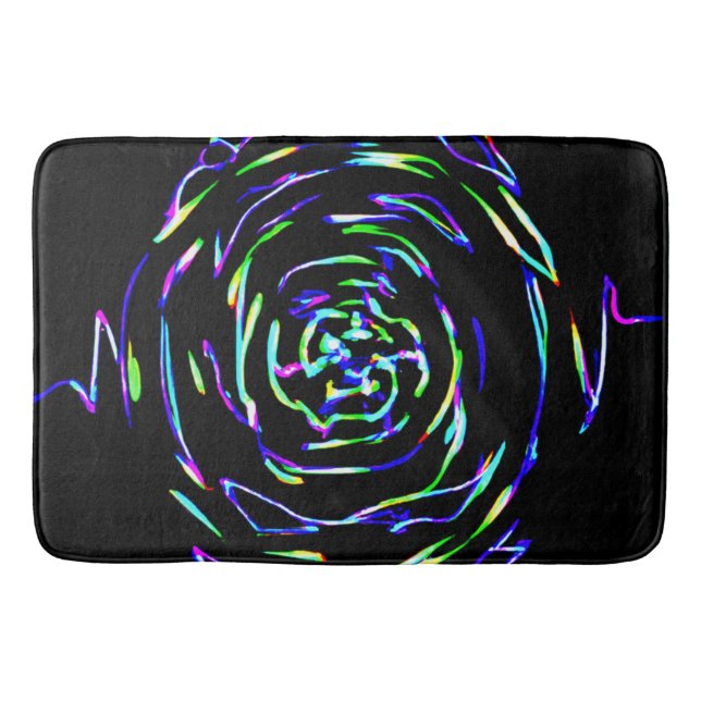 Spielerisches Muster Badematte (Vorderseite)