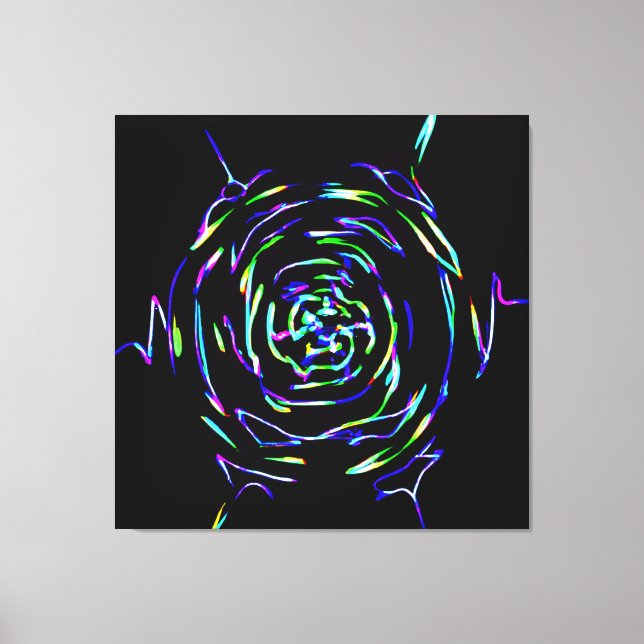 Spielerisches Muster Leinwanddruck (Vorderseite)