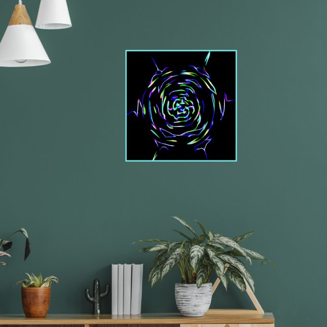 Spielerisches Muster Poster (Wohnzimmer 1)