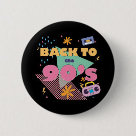 Spielerisches Nostalgie-Design Button