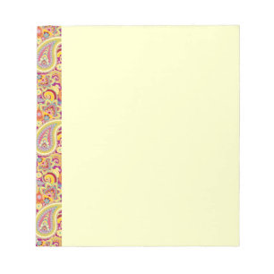 Spielerisches Paisley Notizblock
