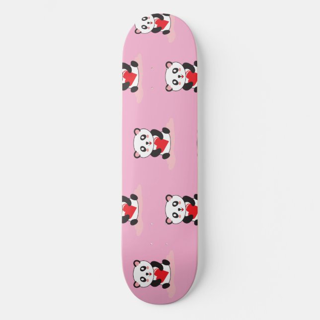 Spielerisches Panda Skateboard für alle Altersgrup (Vorderseite)