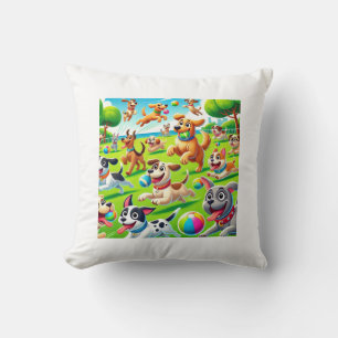Spielerisches Pup Paradies Kissen