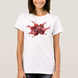Spielerisches rotes abstraktes Erdbeeren-Trend-T-S T-Shirt