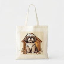 Spielerisches Shih Tzu Hundehaus