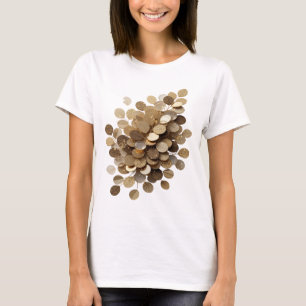 Spielerisches Silber ABSTRACT ART Künstlerisches M T-Shirt