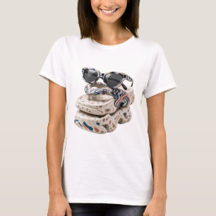 Spielerisches Silber ABSTRACT ART Künstlerisches M T-Shirt