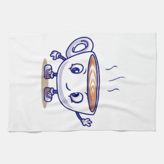 Spielerisches und lustiges Kaffeedesign Geschirrtuch