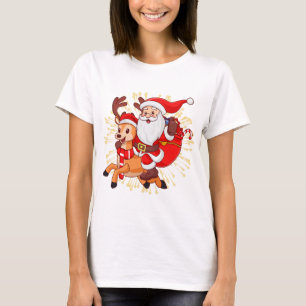 **"Spielerisches Weihnachtsmann-Design – Lustig un T-Shirt