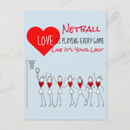 Spielerklub und Motivierend Netzballangebot Postkarte