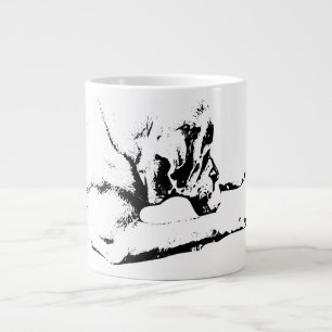 Spielfeld, einfarbig Jumbo-Tasse